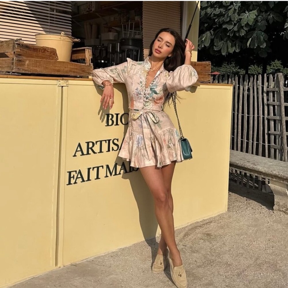 Zimmermann Illuminate Peplum Mini Dress, New - Picture 3 of 10